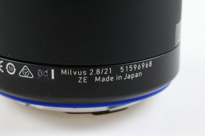 Zeiss Milvus Distagon T* 21mm f/2,8 für Canon EF - #51596968