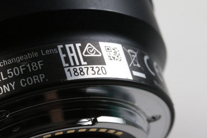 Sony FE 50mm f/1,8 - #1887320