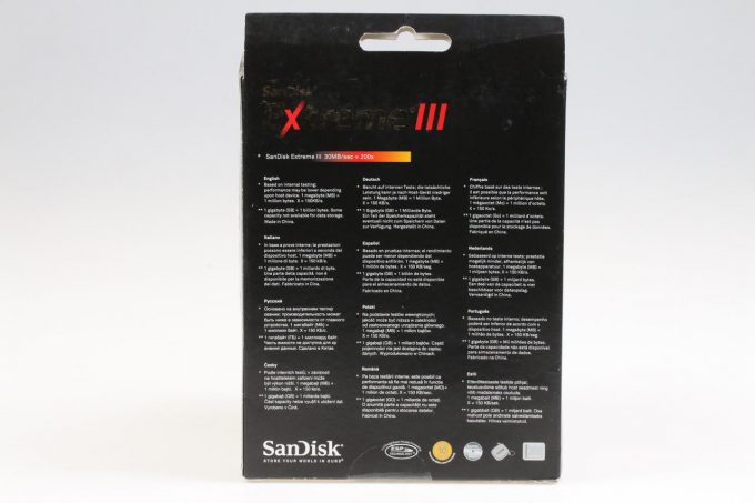 Sandisk Extreme III Memory Stick Pro-HG Duo 4GB 30MB/s