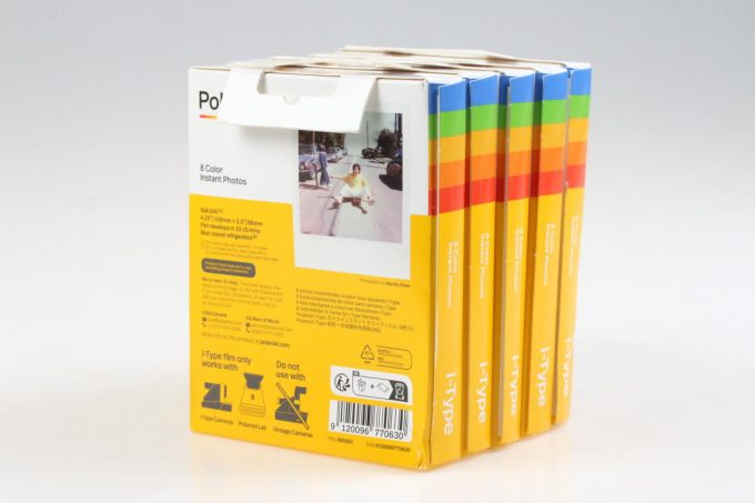 Polaroid i-Type Film Color 8 Bilder - 5 Stück (Prod. 07/22)