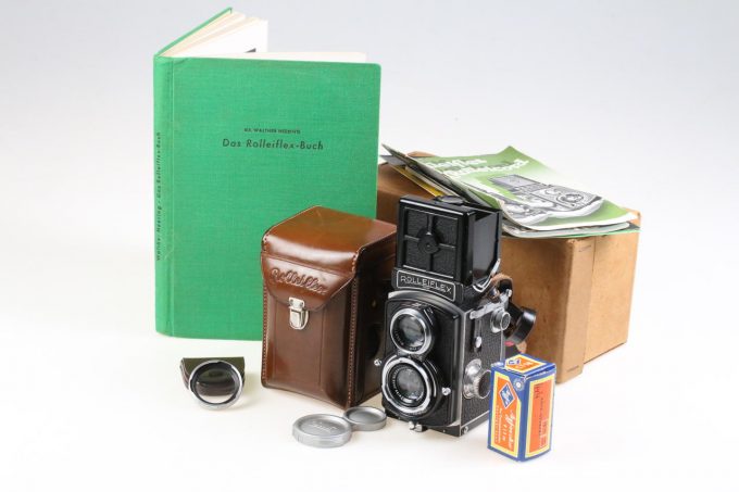 Rollei Rolleiflex 4x4 mit Tessar 6cm f/2,8 / Baujahr 1938 - #734166