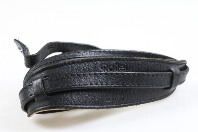 Rollei Tragegurt aus Leder mit Schulterauflage - schwarz
