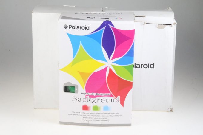 Polaroid Hintergrund Stoff grün, weiss und schwarz 3x5m