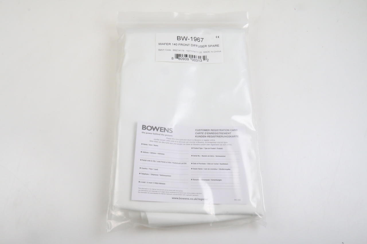 Bowens Front Diffuser Spare für Wafer 140 Softbox BW-1967