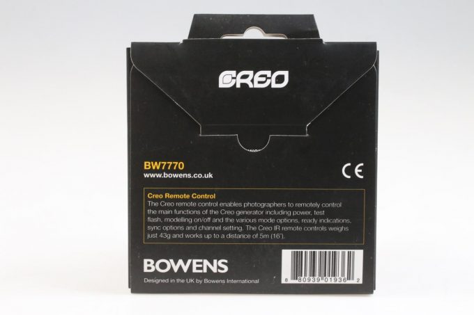 Bowens Creo Remote Control BW7770