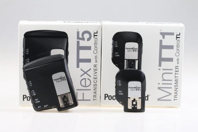 Pocket Wizard Mini TT1 mit Flex TT5 für Nikon