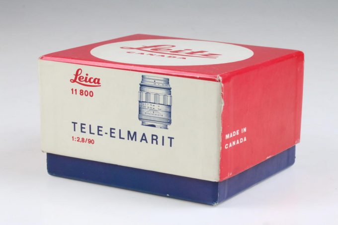 Leica Originalbox mit Box für Tele-Elmarit 90mm 2,8