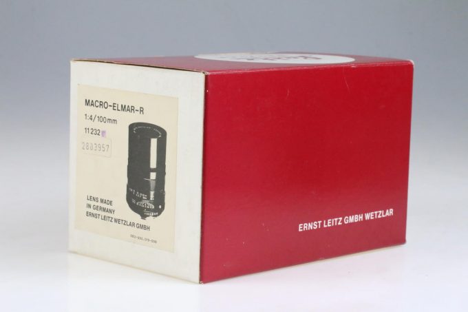 Leica Originalbox für Macro-Elmar-R 100mm f/4,0