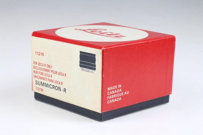 Leica Originalbox mit Box für Summicron-R 50mm 2