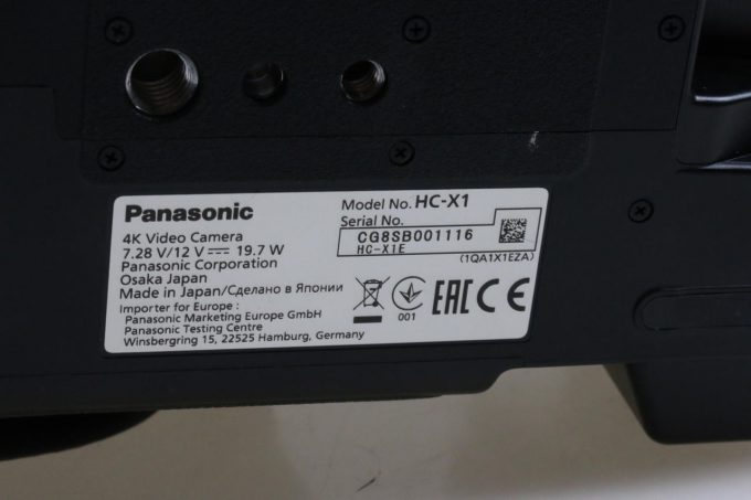 Panasonic HC-X1 Videokamera - #CG8SB001116