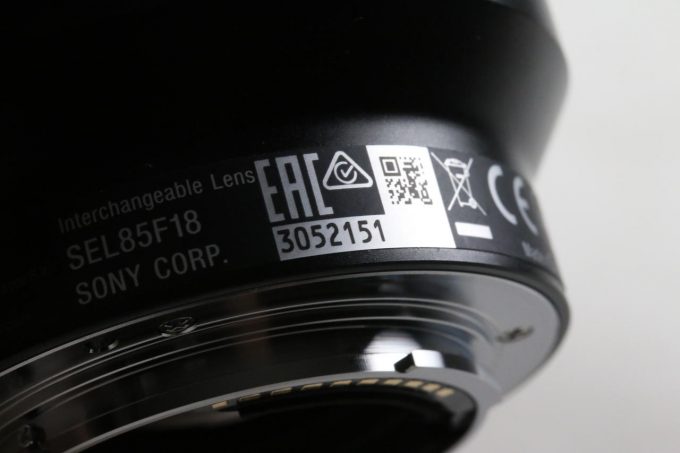 Sony FE 85mm f/1,8 - #3052151