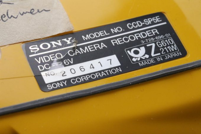 Sony CCD-SP5 Handycam Sports Video 8 - DEFEKT - #206417