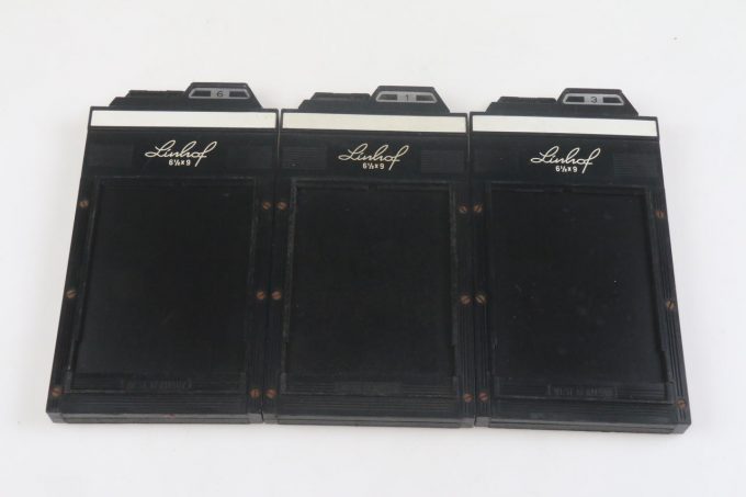 Linhof Planfilmkassetten 6,5x9cm - 3Stück