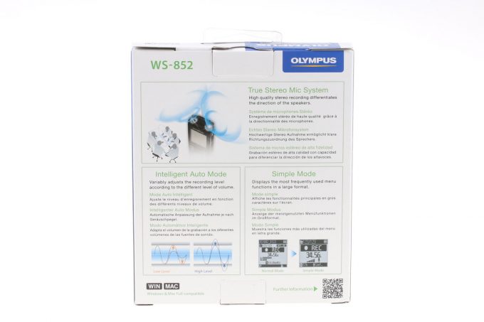 Olympus WS-852 Digital Voice Recorder - #200105398