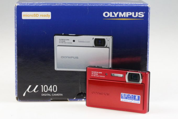 Olympus Mju 1040 Digitalkamera rot - #4204028