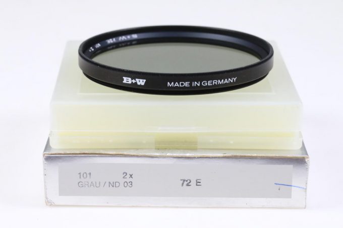 B+W Graufilter 101 ND 0,3 - 1 BL 2x 72mm