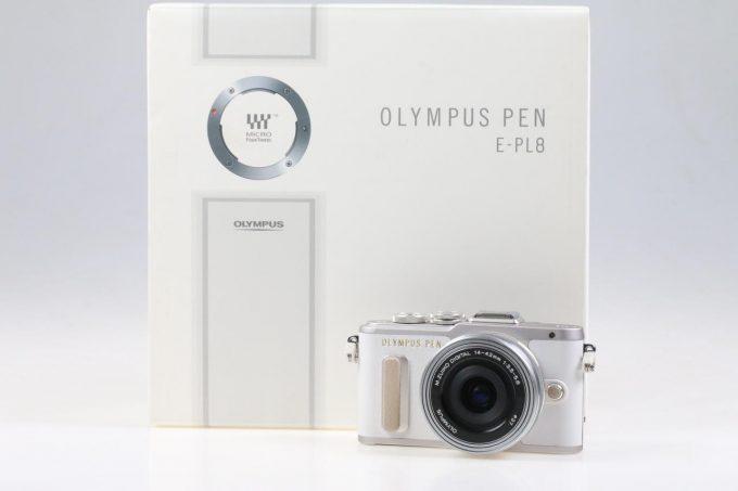 Olympus PEN E-PL8 + ED 14-42mm EZ Pancake Weiß - #18030
