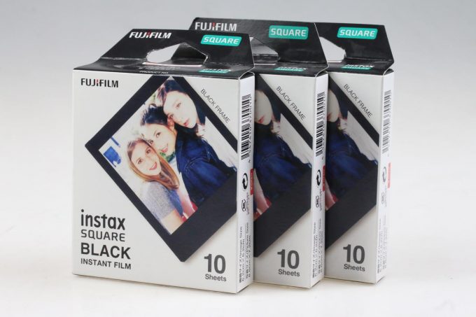 FUJIFILM Instax Square Filme / Black / 30 Stück / abgelaufen