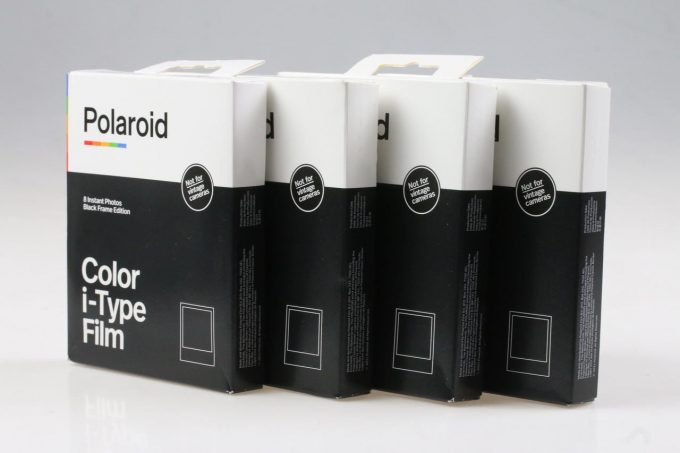 Polaroid Color i-Type / Black Frame Edition / 4 Film / abglaufen