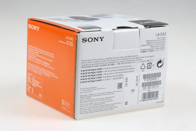 Sony LA-EA3 E-Mount auf A-Mount Adapter