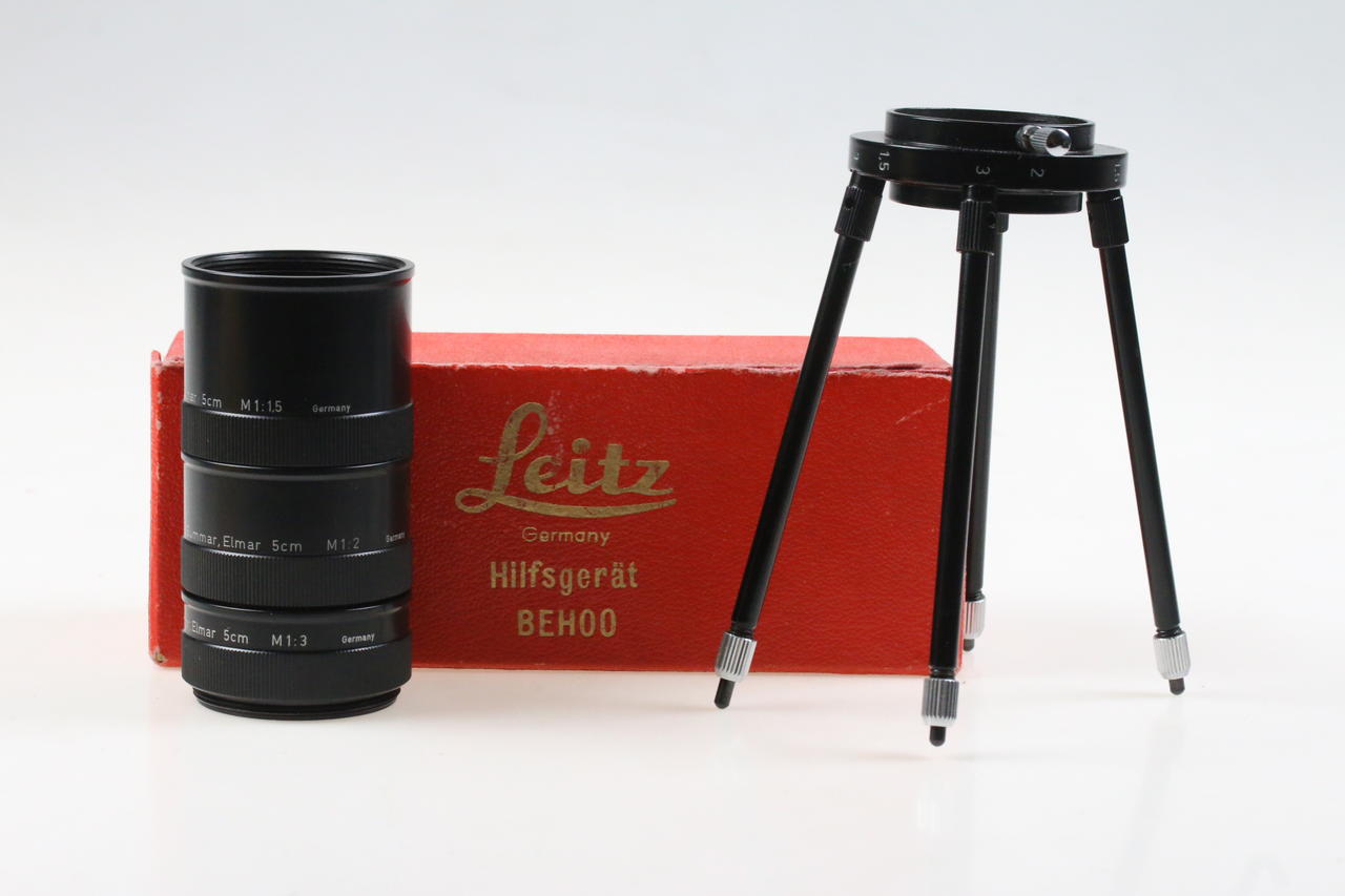 Leica Nah Gerät für Aufnahmemaßstäbe 1:1,5 1:2 1:3 zu Elmar 5cm BEHOO