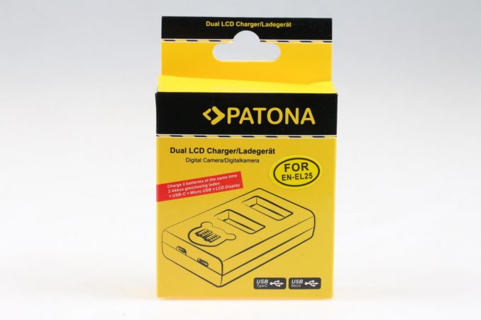 Pantona LCD Ladegerät für EN-EL25
