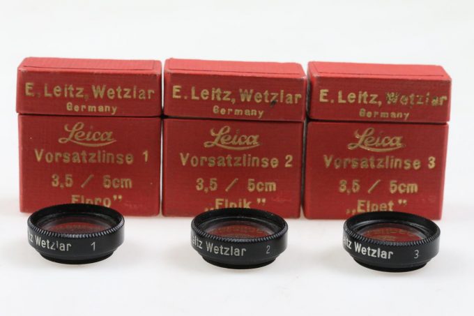 Leica Vorsatzlinsen Set ELPRO 1, ELPIK 2 und ELPET 3 19mm