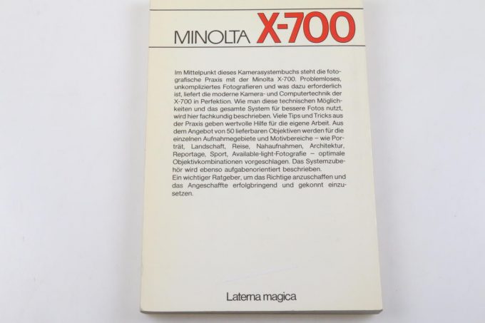 Buch - Minolta X-700 Laterna Magica