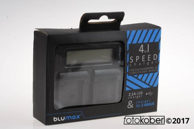 BLUMAX 4in1 Speed Charger für Digitalkameras und Camcorder
