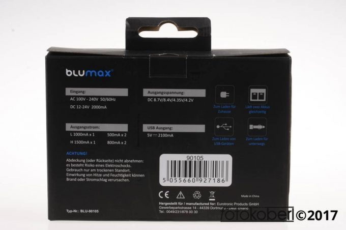 BLUMAX 4in1 Speed Charger für Digitalkameras und Camcorder