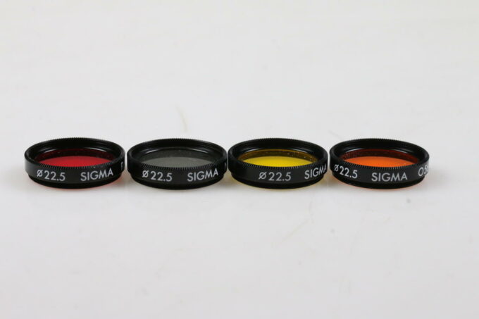 Sigma Filtersatz 22,5mm - gelb, orange, rot und ND4x