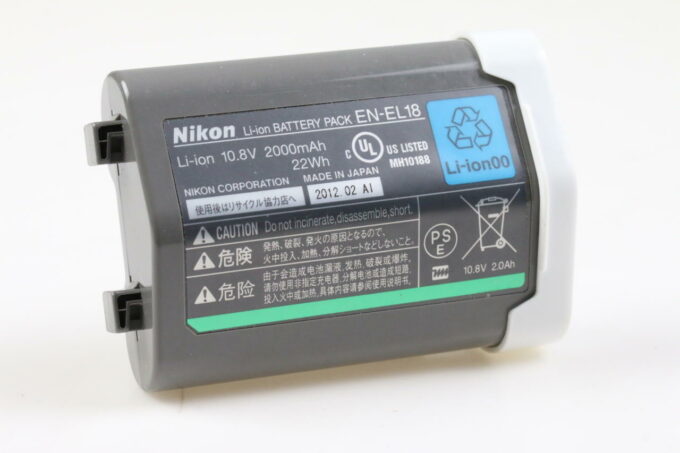 Nikon EN-EL18 Li-Ion Battery / Akku