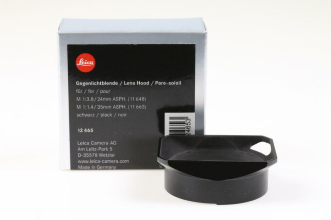 Leica Sonnenblende 12465 für M 35mm 1,4 ASPH / 24mm f/3,8 ASPH