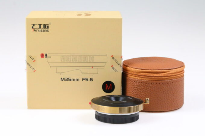 7Artisans 35mm 5,6 WEN Pancake für Leica M - Black Gold - #072231