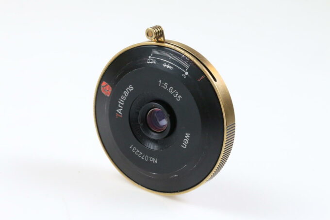 7Artisans 35mm 5,6 WEN Pancake für Leica M - Black Gold - #072231 - Image 2