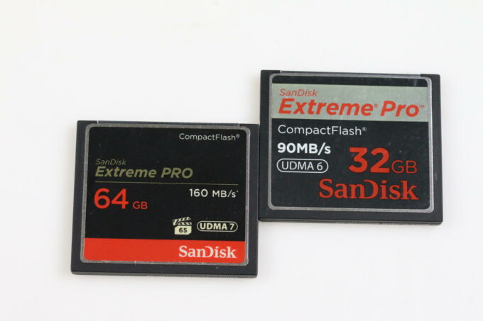 Sandisk CF Speicherkarten 32GB und 64GB