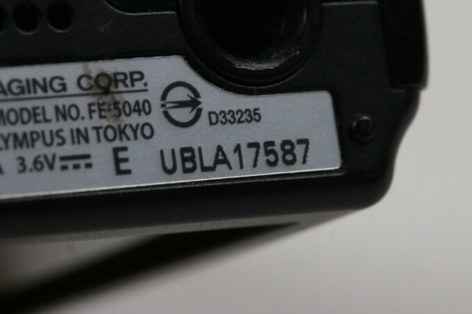 Olympus FE-5040 Digitalkamera - #UBLA17887