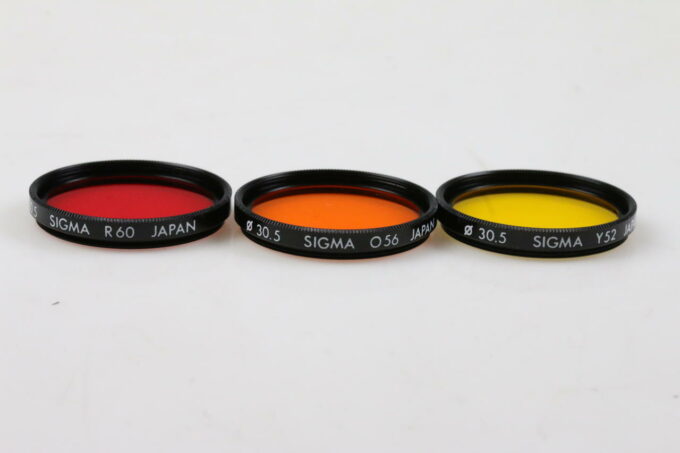 Sigma Filtersatz 30,5mm - gelb, orange und rot