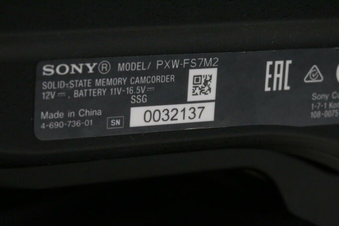 Sony PXW-FS7 II - Professioneller Super-35-mm 4K-Camcorder - #0032137