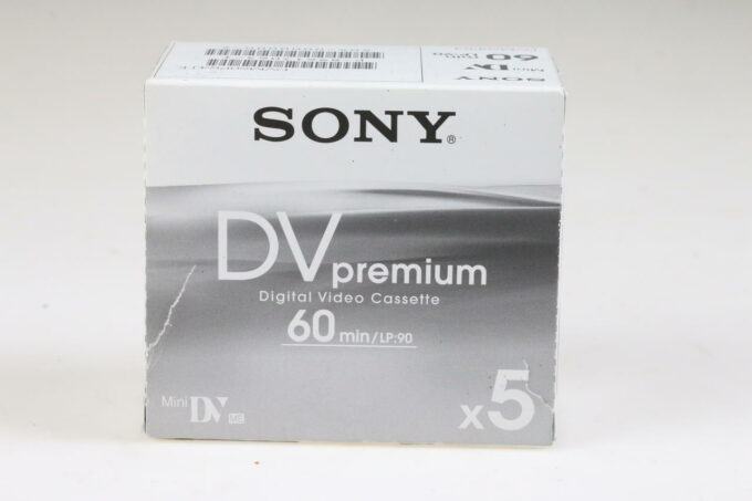 Sony Mini DV premium Digital Video Cassette 60min. - 5 Stück