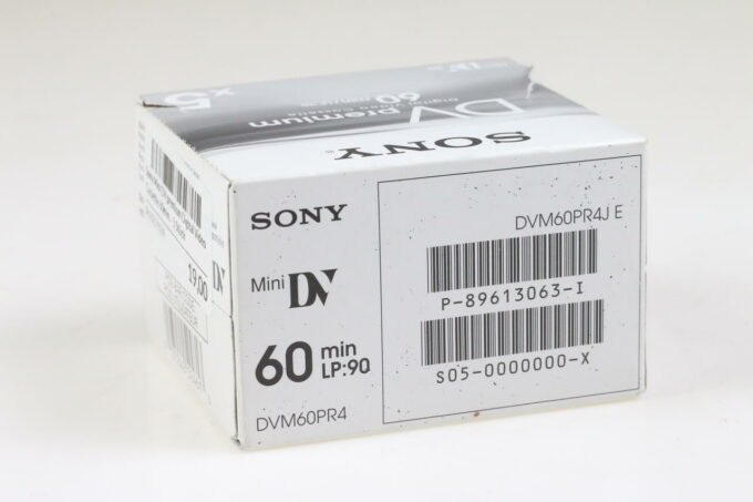 Sony Mini DV premium Digital Video Cassette 60min. - 5 Stück