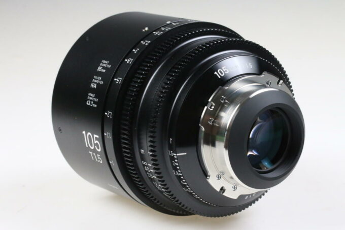 Sigma Cine 105mm T1,5 FF / PL metric - FF High Speed Prime Line - #535589699 - Image 4