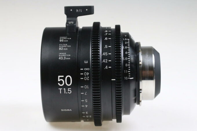 Sigma Cine 50mm T1,5 FF / PL metric - FF High Speed Prime Line - #52552989 - Image 2