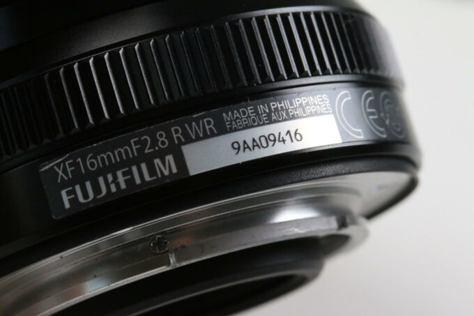 FUJIFILM Fujinon XF 16mm f/2,8 R WR - Schwarz - #9AA09416 - Image 6