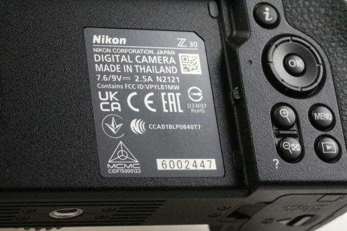 Nikon Z 30 Gehäuse - #6002447