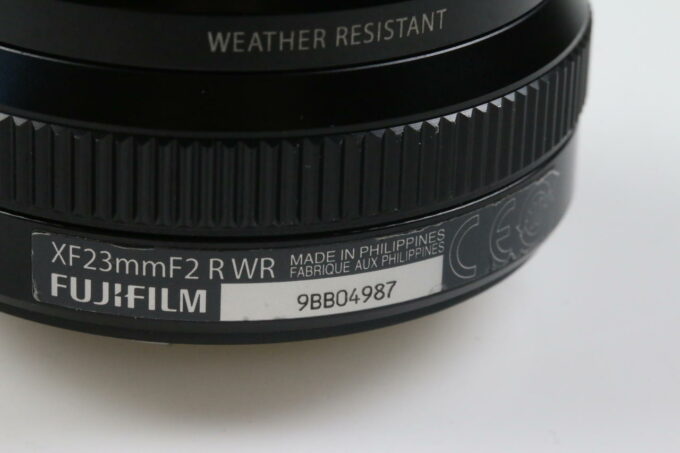 FUJIFILM Fujinon XF 23mm f/2,0 R WR - Schwarz - #9BB04987