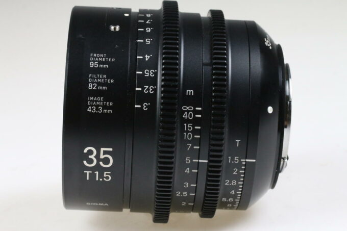 Sigma Cine 35mm T1,5 FF / EF metric - FF High Speed Prime Line - #52424965