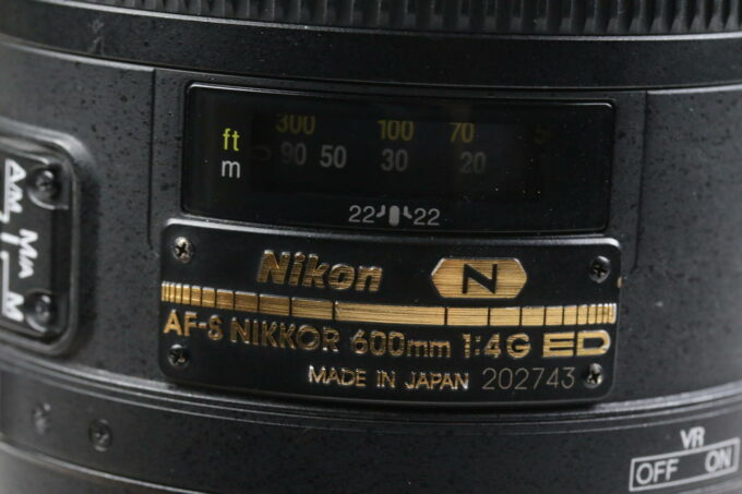 Nikon AF-S 600mm f/4,0 ED VR - #202743