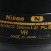 Nikon AF-S 500mm 4,0 E FL ED VR - #203948