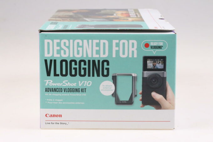Canon PowerShot V10 silber Advanced Vlogging